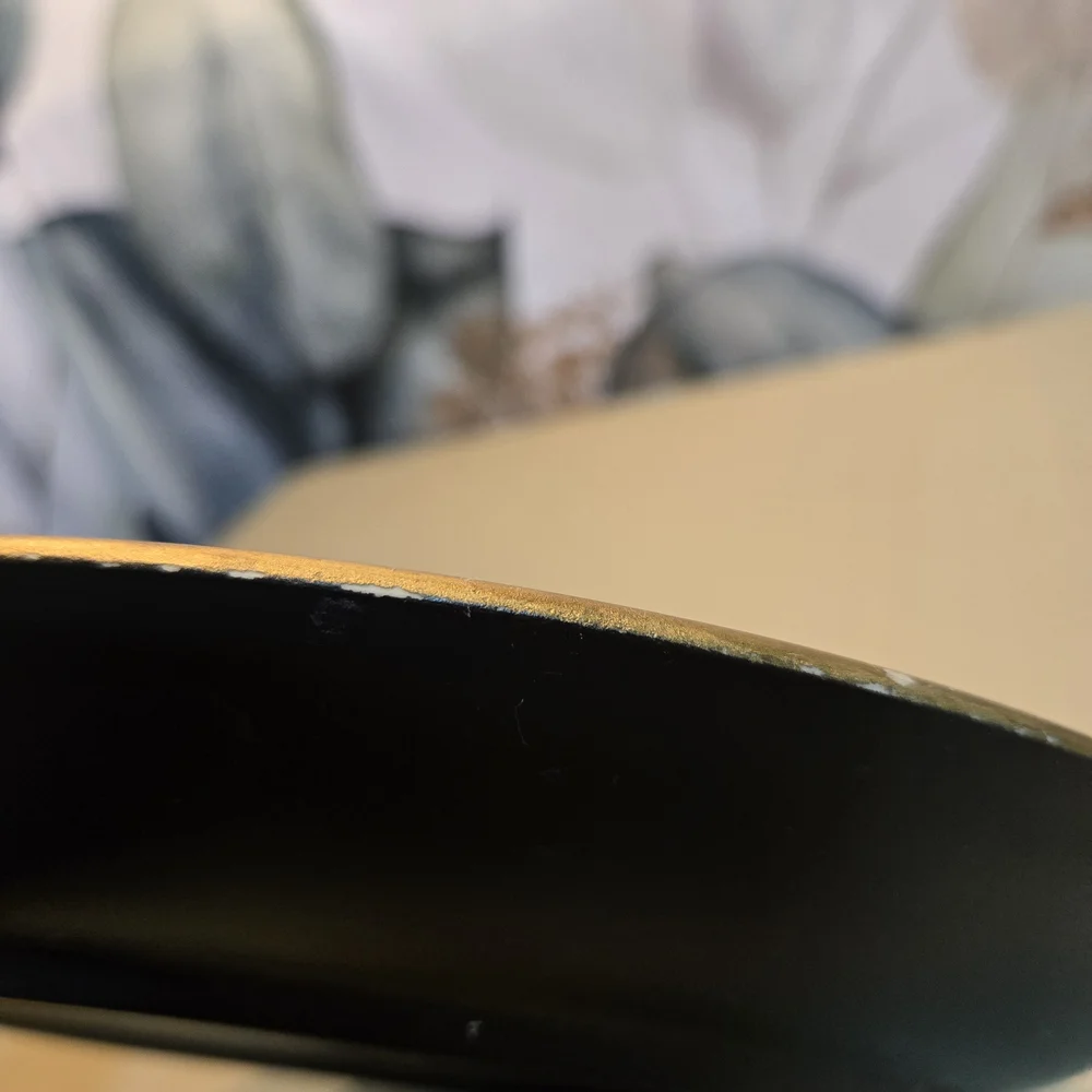 Decorative Plate in Black/Bronze w/ Poppy Design - Picture 6 of 9